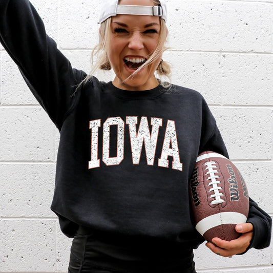 Iowa, Football, Sports, Game Day, Big Game, Touchdown, Tailgate Party, University, College, State Sweatshirt