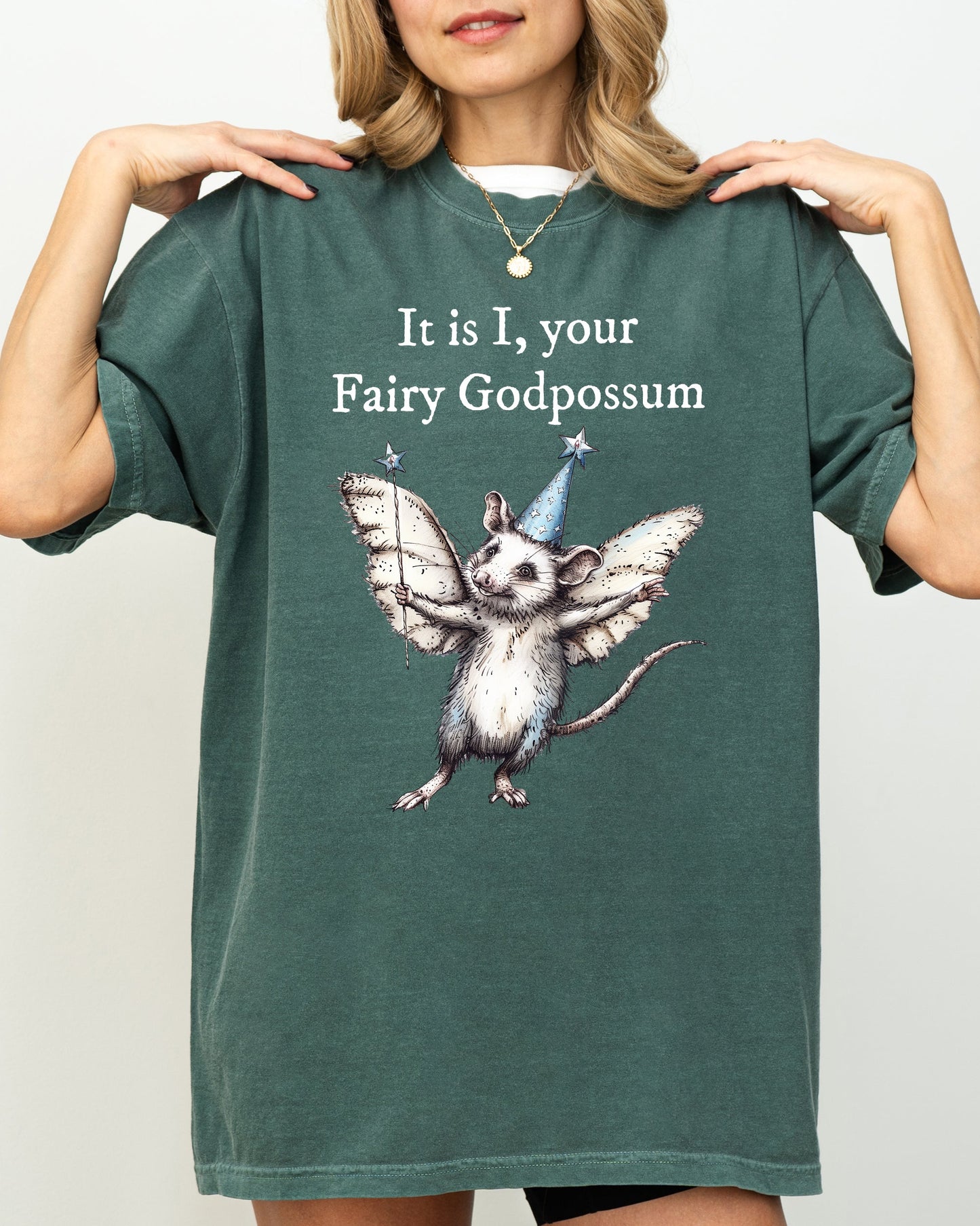 It Is I, Your Fairy Godpossum, Opossum, Funny, Possum, Meme, Aesthetic Shirt Comfort Colors T-Shirt