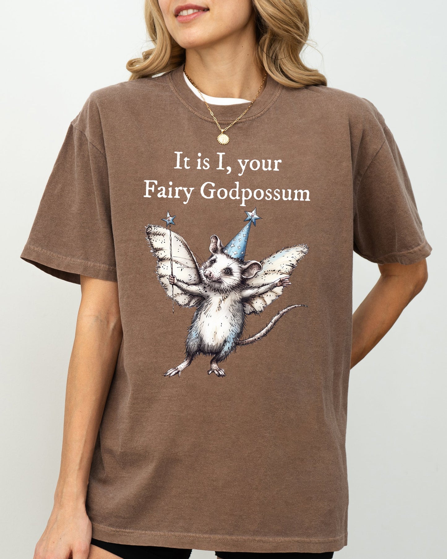 It Is I, Your Fairy Godpossum, Opossum, Funny, Possum, Meme, Aesthetic Shirt Comfort Colors T-Shirt