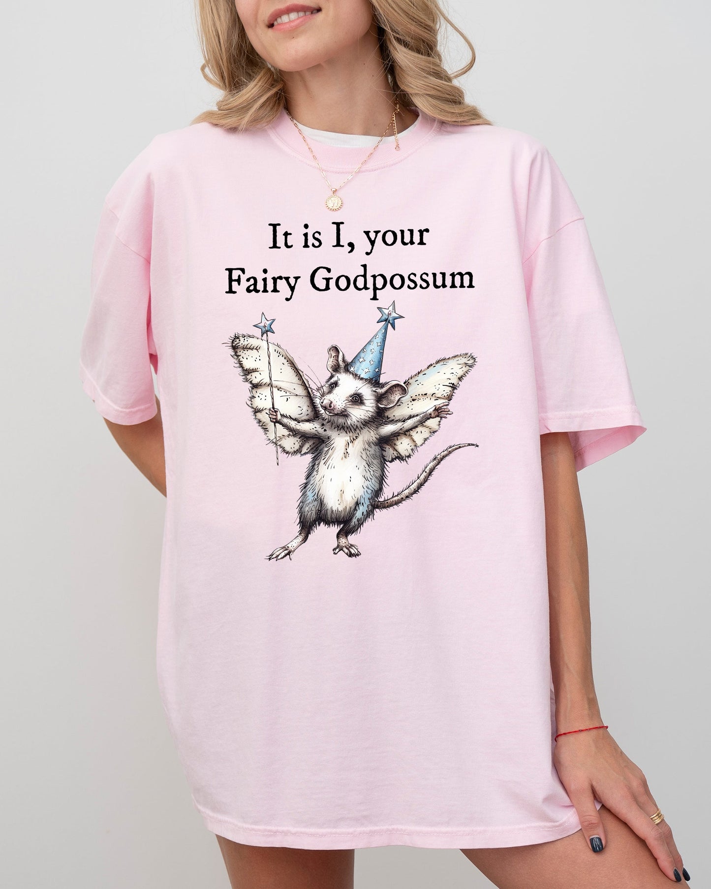 It Is I, Your Fairy Godpossum, Opossum, Funny, Possum, Meme, Aesthetic Shirt Comfort Colors T-Shirt