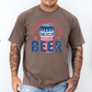 It's A Bad Day To Be A Cold Beer, Patriotic, Dad, Father's Day, Boyfriend, Husband, Brother, Guy Gift, Comfort Colors T-Shirt