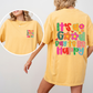It's A Good Day To Be Happy, Front and Back, Colorful, Mental Health, Positivity, Comfort Colors T-Shirt