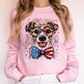 Jack Russell Terrier Patriotic Dog, USA, America, Pet Lover, 4th of July Sweatshirt