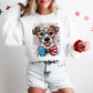 Jack Russell Terrier Patriotic Dog, USA, America, Pet Lover, 4th of July Sweatshirt