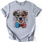 Jack Russell Terrier Patriotic Dog, USA, America, Pet Lover, 4th of July, Soft Style T-Shirt