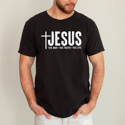 Jesus, The Way, The Truth, The Life, Christian, Religious, Faith, Gospel Tshirt Comfort Colors T-Shirt