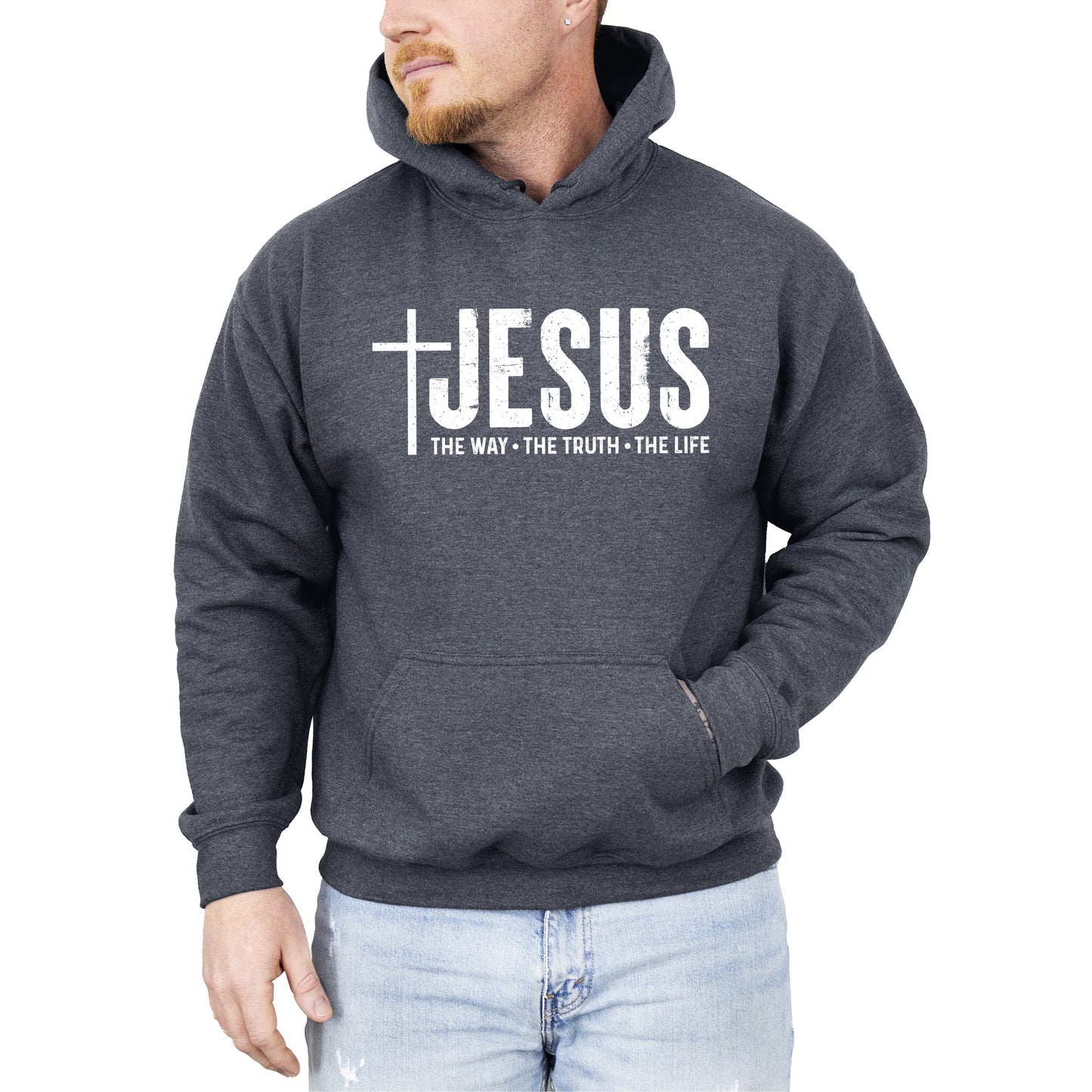 Jesus, The Way, The Truth, The Life, Christian, Religious, Faith, Gospel Hoodie, Hooded Sweatshirt