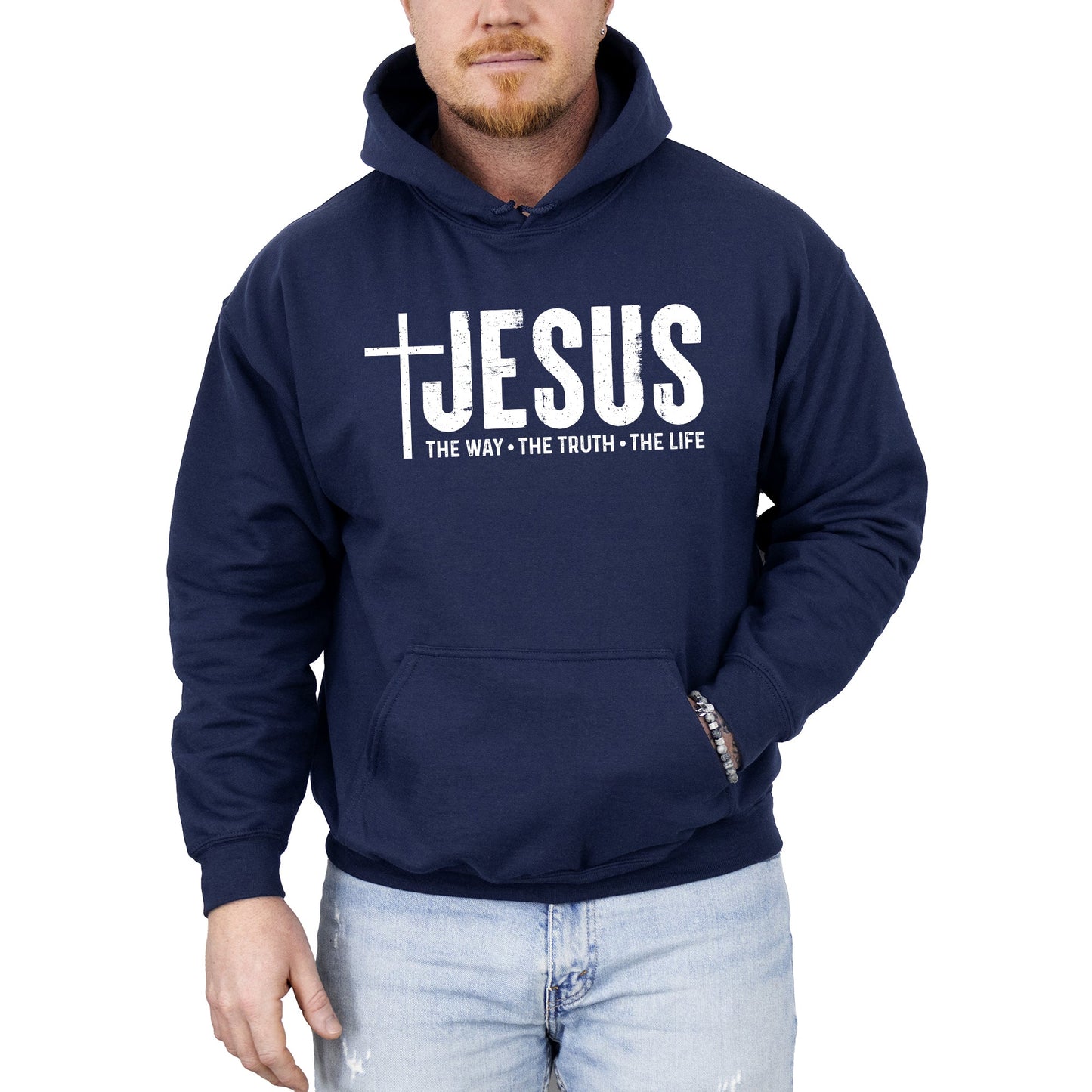 Jesus, The Way, The Truth, The Life, Christian, Religious, Faith, Gospel Hoodie, Hooded Sweatshirt