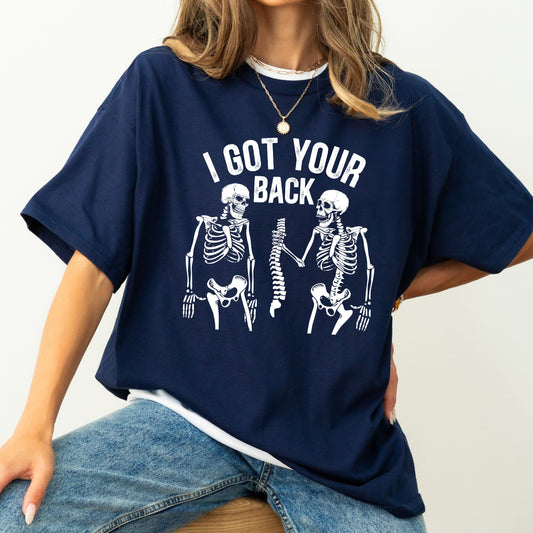 I Got Your Back Skeleton, Funny, Retro, Aesthetic, Vintage, Comfort Colors Tshirt