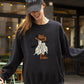 Mini Cowboy Ghost, Funny, Retro, Aesthetic, Vintage Sweatshirt