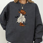 Mini Cowboy Ghost, Funny, Retro, Aesthetic, Vintage Sweatshirt