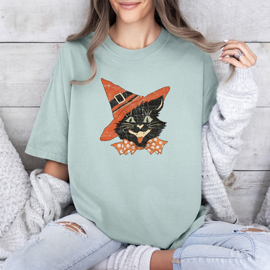 Vintage Cat, Retro, Aesthetic, Vintage, Comfort Colors Tshirt