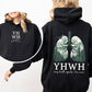YHWH Lungs Christian, Front and Back, Every Breath Speak His Name, Hebrew, Name of God, Faith Apparel Hoodie, Hooded Sweatshirt