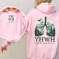 YHWH Lungs Christian, Front and Back, Every Breath Speak His Name, Hebrew, Name of God, Faith Apparel Hoodie, Hooded Sweatshirt