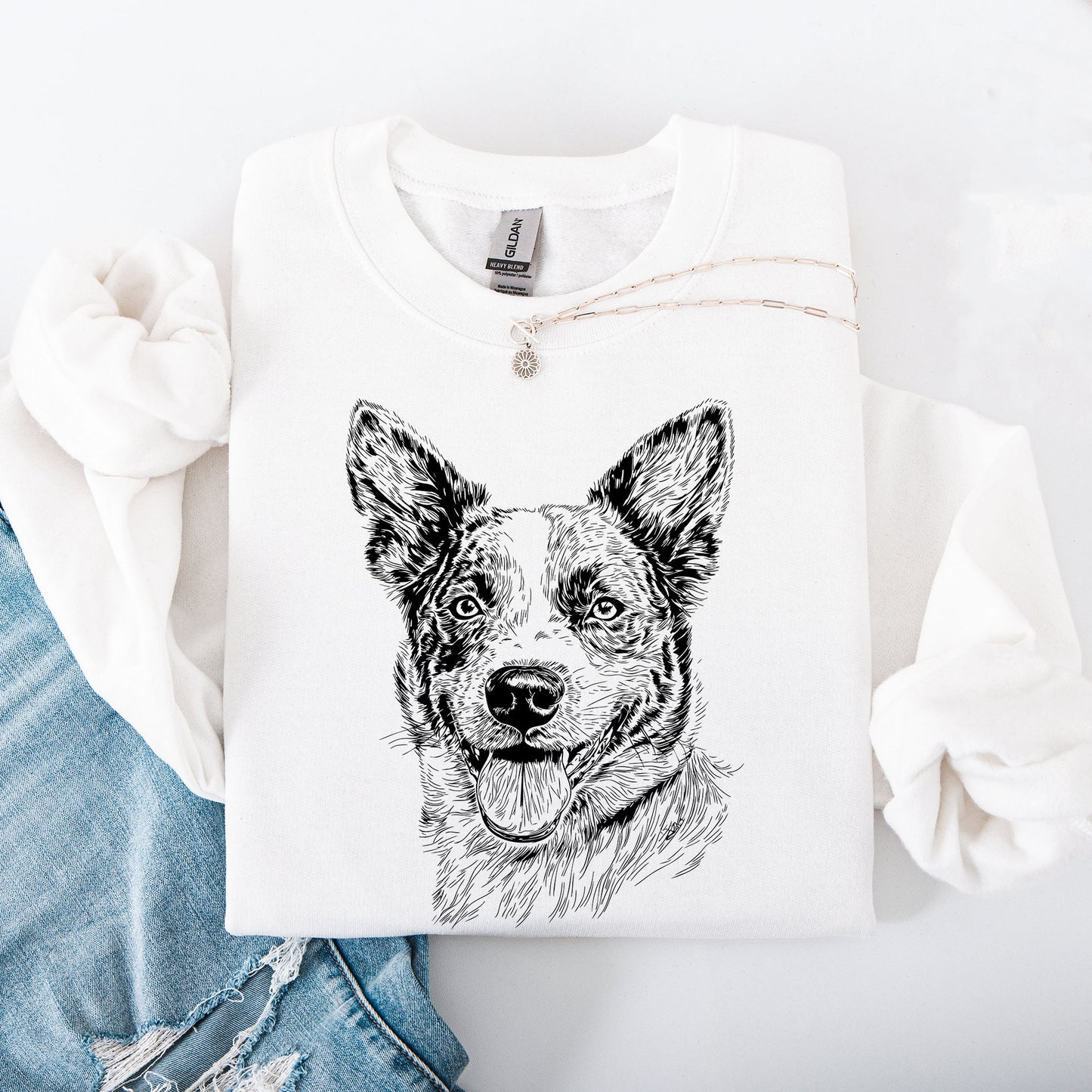 Australian Cattle, Blue Heeler, Pet, Dog Breed Sweatshirt