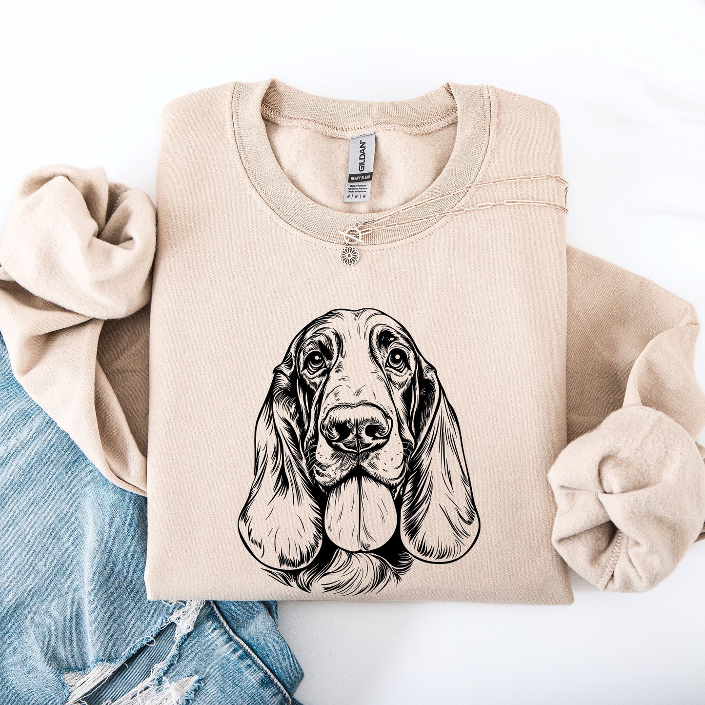 Basset Hound, Pet, Dog Breed Sweatshirt