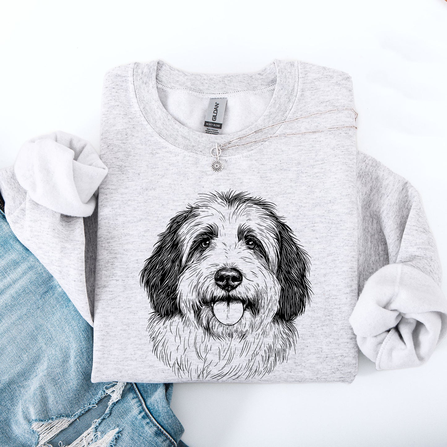 English Sheepdog, Pet, Dog Breed Sweatshirt