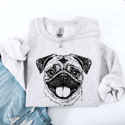 Pug, Pet, Dog Breed Sweatshirt