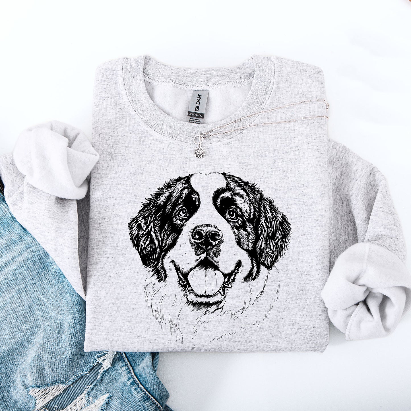 Saint Bernard, Pet, Dog Breed Sweatshirt