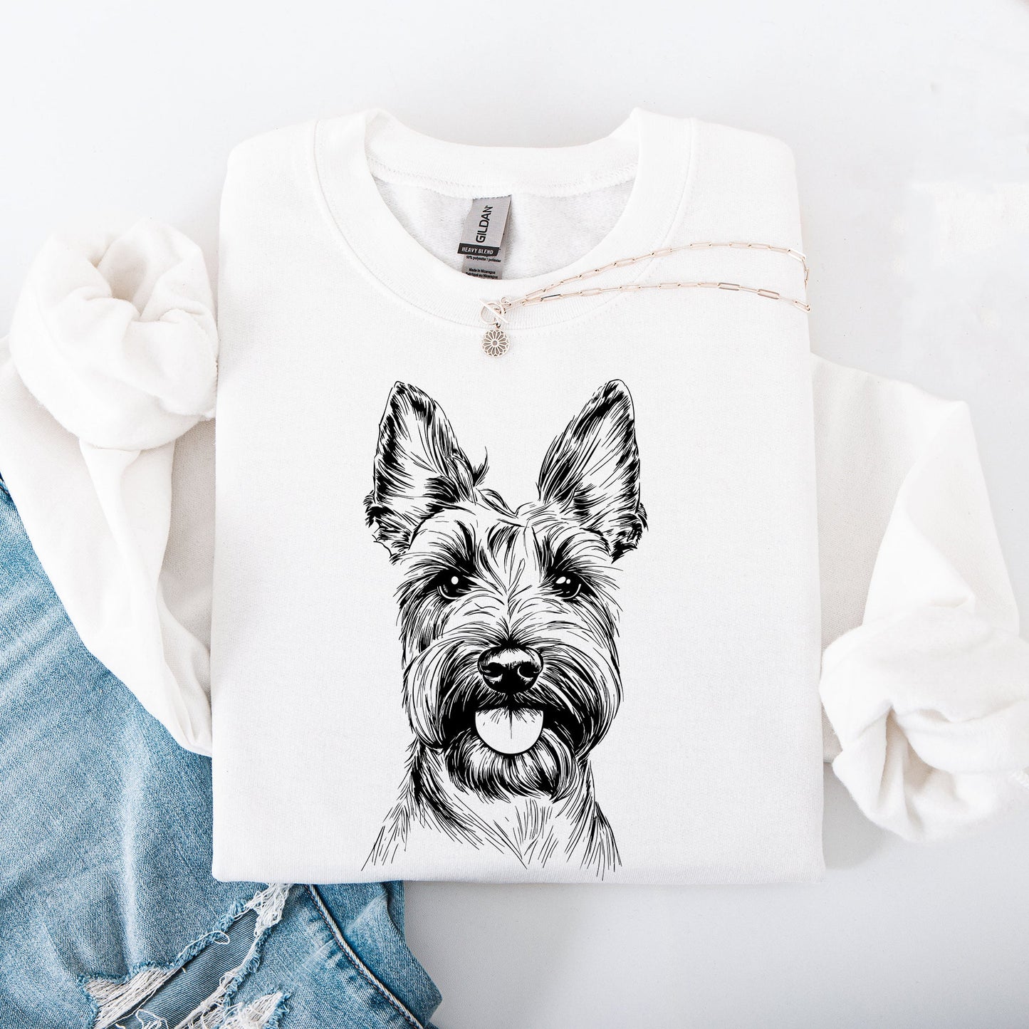 Scottish Terrier, Pet, Dog Breed Sweatshirt