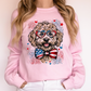 Labradoodle Patriotic Dog, USA, America, Pet Lover, 4th of July Sweatshirt