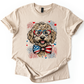Labradoodle Patriotic Dog, USA, America, Pet Lover, 4th of July, Soft Style T-Shirt