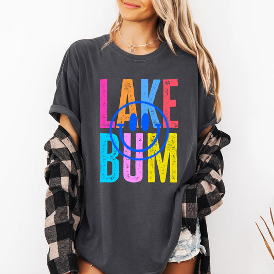 Lake Bum, Summer, Lake Life, Retro, Comfort Colors T-Shirt