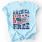 Land Of The Free, Fourth Of July, Patriotic, USA, America, Comfort Colors T-Shirt