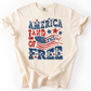 Land Of The Free, Fourth Of July, Patriotic, USA, America, Comfort Colors T-Shirt