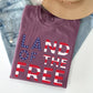 Land Of The Free Patriotic 4th of July Comfort Colors Tshirt