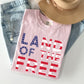 Land Of The Free Patriotic 4th of July Comfort Colors Tshirt