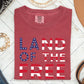 Land Of The Free Patriotic 4th of July Comfort Colors Tshirt