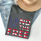 Land Of The Free Patriotic 4th of July Comfort Colors Tshirt
