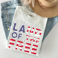 Land Of The Free Patriotic 4th of July Comfort Colors Tshirt
