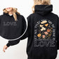 Let All That You Do, Be Done In Love, Flowers, Religious, Christian, Jesus, Gospel, Faith Hoodie, Hooded Sweatshirt