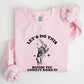 Let's Do this Before Anxiety Kicks In, Rabbit, Alice Wonderland, Meme, Aesthetic, Funny Sweatshirt