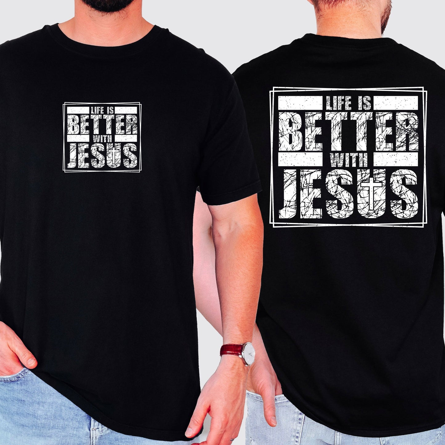 Life Is Better With Jesus, Christian, Religious, Faith, Gospel Tshirt Comfort Colors T-Shirt