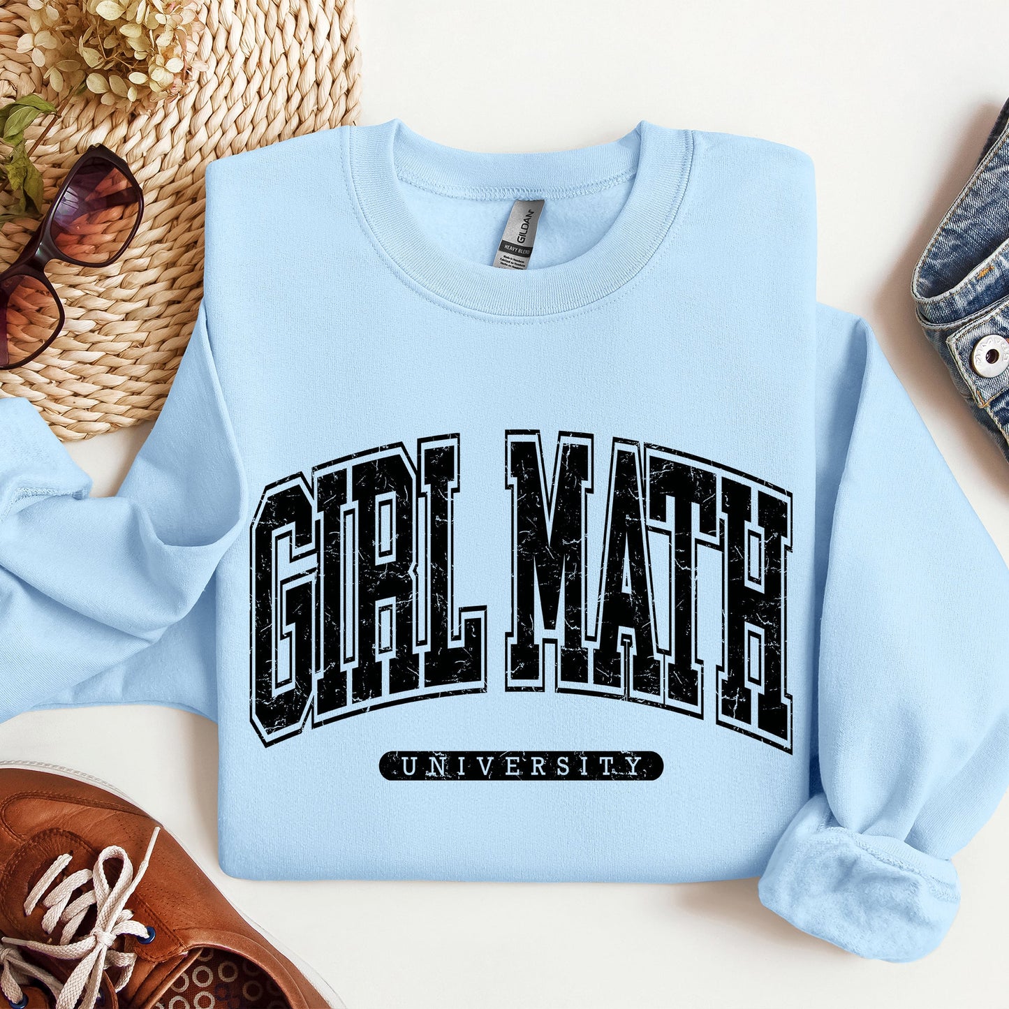 Girl Math University Sweatshirt, Trend