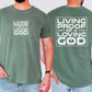 Living Proof of a Loving God, Faith, Gospel, Religious, Christian Tshirt Comfort Colors T-Shirt