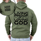 Living Proof of a Loving God, Faith, Gospel, Religious, Christian Hoodie, Hooded Sweatshirt