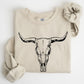 Long Horn, Cow Skull, Rodeo, Cowboy Sweatshirt
