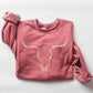 Long Horn, Cow Skull, Rodeo, Cowboy Sweatshirt