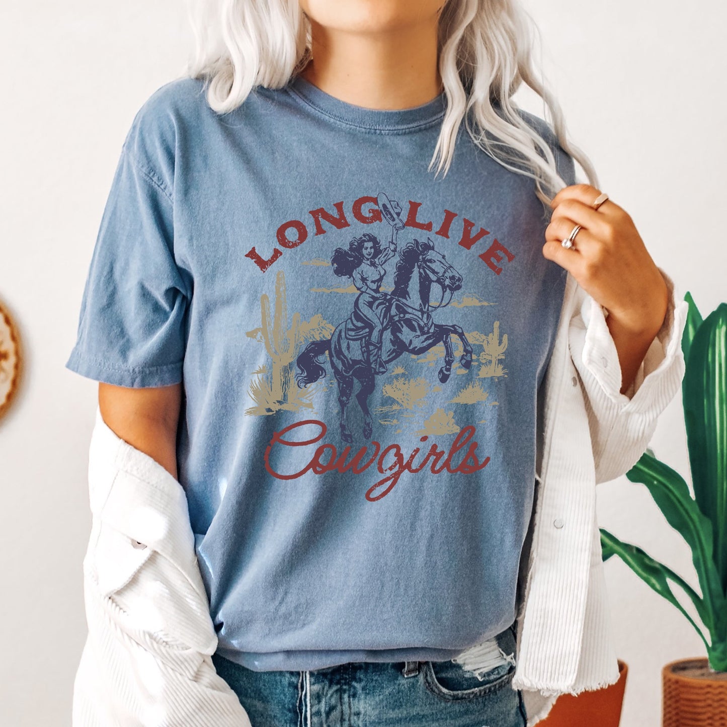 Long Live Cowgirls, Horse, Cowboy, Western, Country, Tshirt Comfort Colors T-Shirt