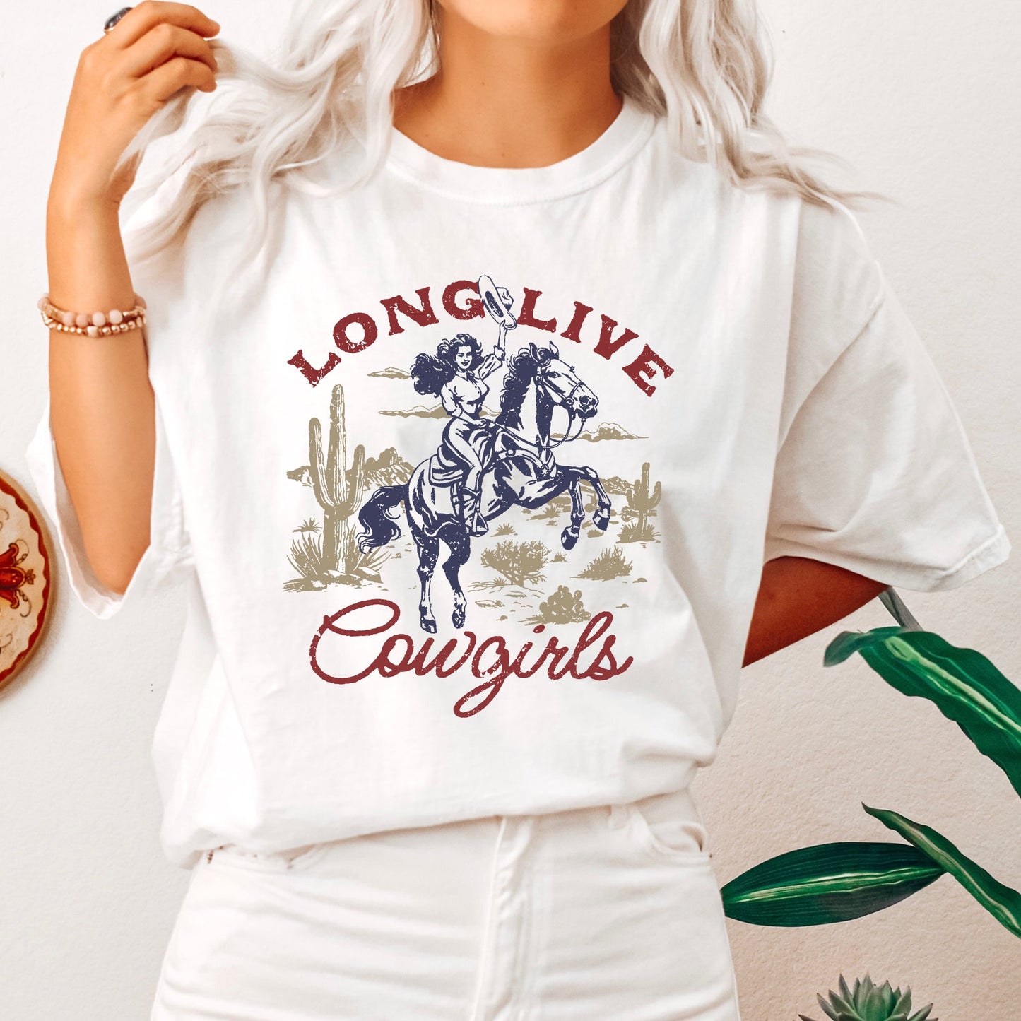 Long Live Cowgirls, Horse, Cowboy, Western, Country, Tshirt Comfort Colors T-Shirt