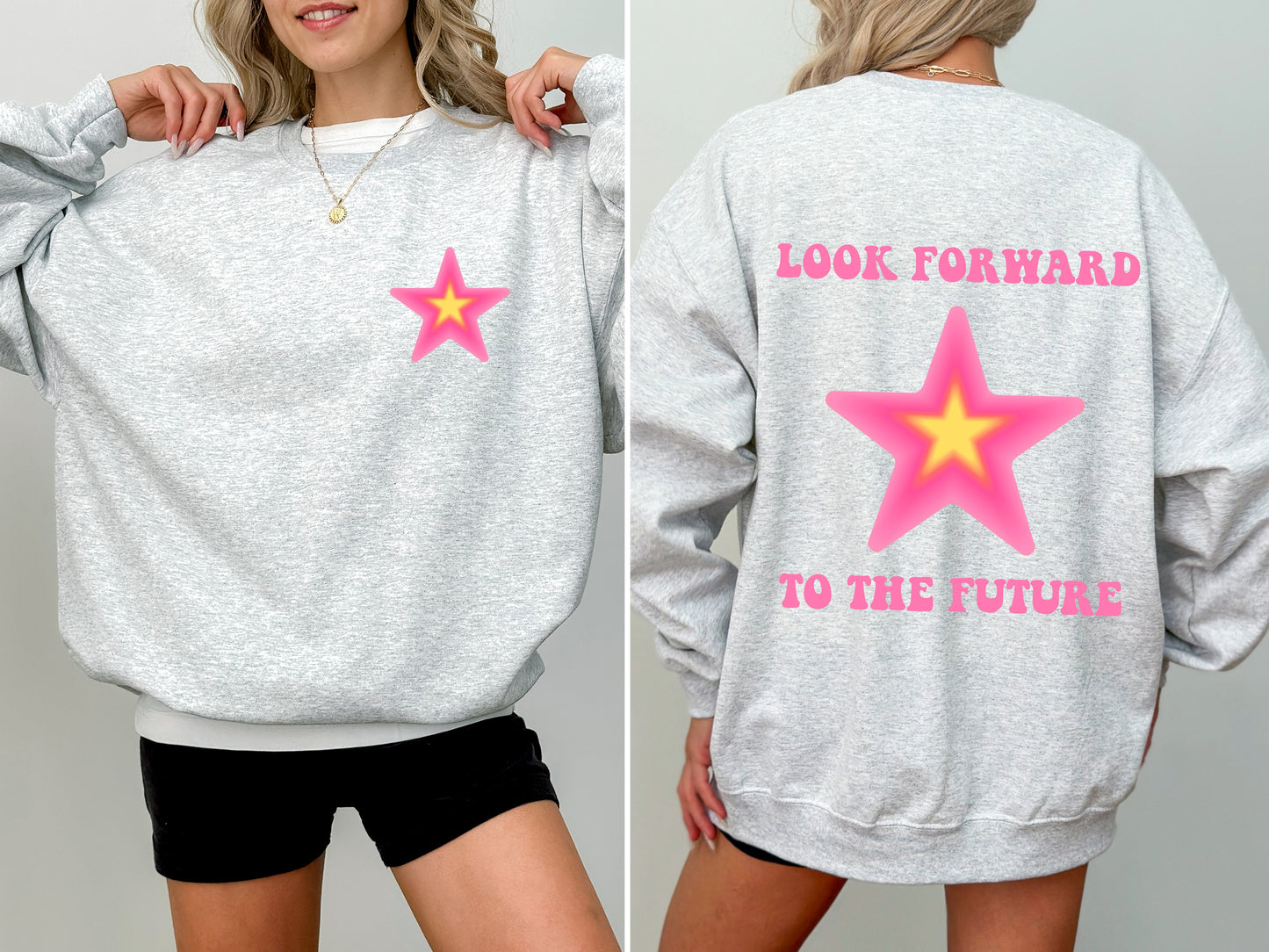 Look Forward To The Future, Retro, Aesthetic, Y2K Sweatshirt