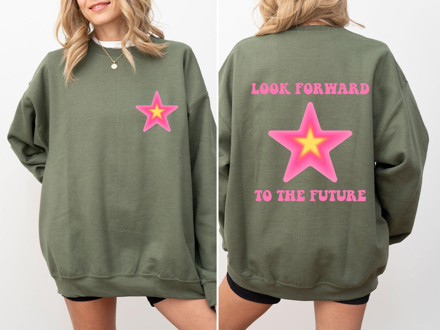 Look Forward To The Future, Retro, Aesthetic, Y2K Sweatshirt