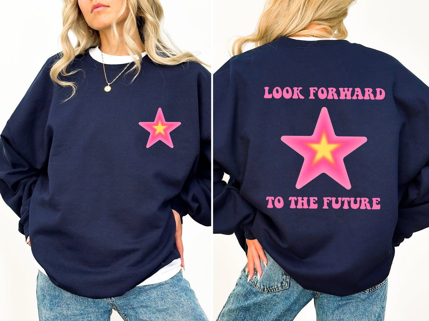 Look Forward To The Future, Retro, Aesthetic, Y2K Sweatshirt