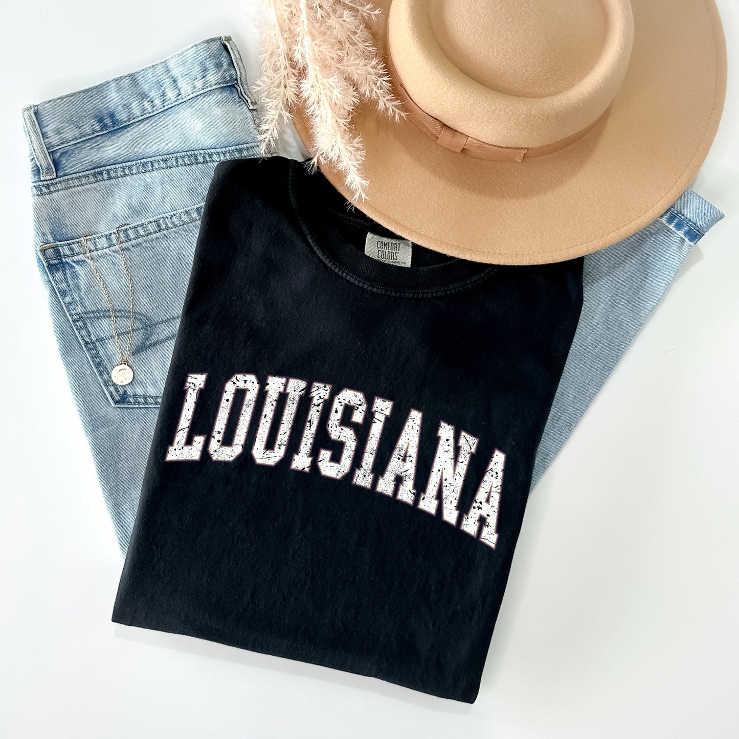 Louisiana, Football, Sports, Game Day, Big Game, Touchdown, Tailgate Party, University, College, State Tshirt Comfort Colors T-Shirt