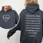 Love Is Patient, Love Is Kind, Jesus, Christian, Religious, Faith, Gospel, Front and Back Hoodie, Hooded Sweatshirt