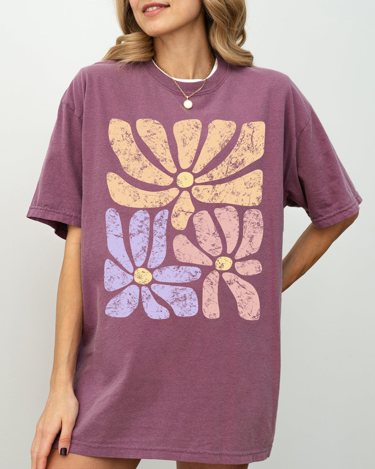 Lovely Gorgeous Abstract Flowers, Boho Floral Design, Summer Vibes, Gardening, Festival, Nature Shirt Comfort Colors T-Shirt